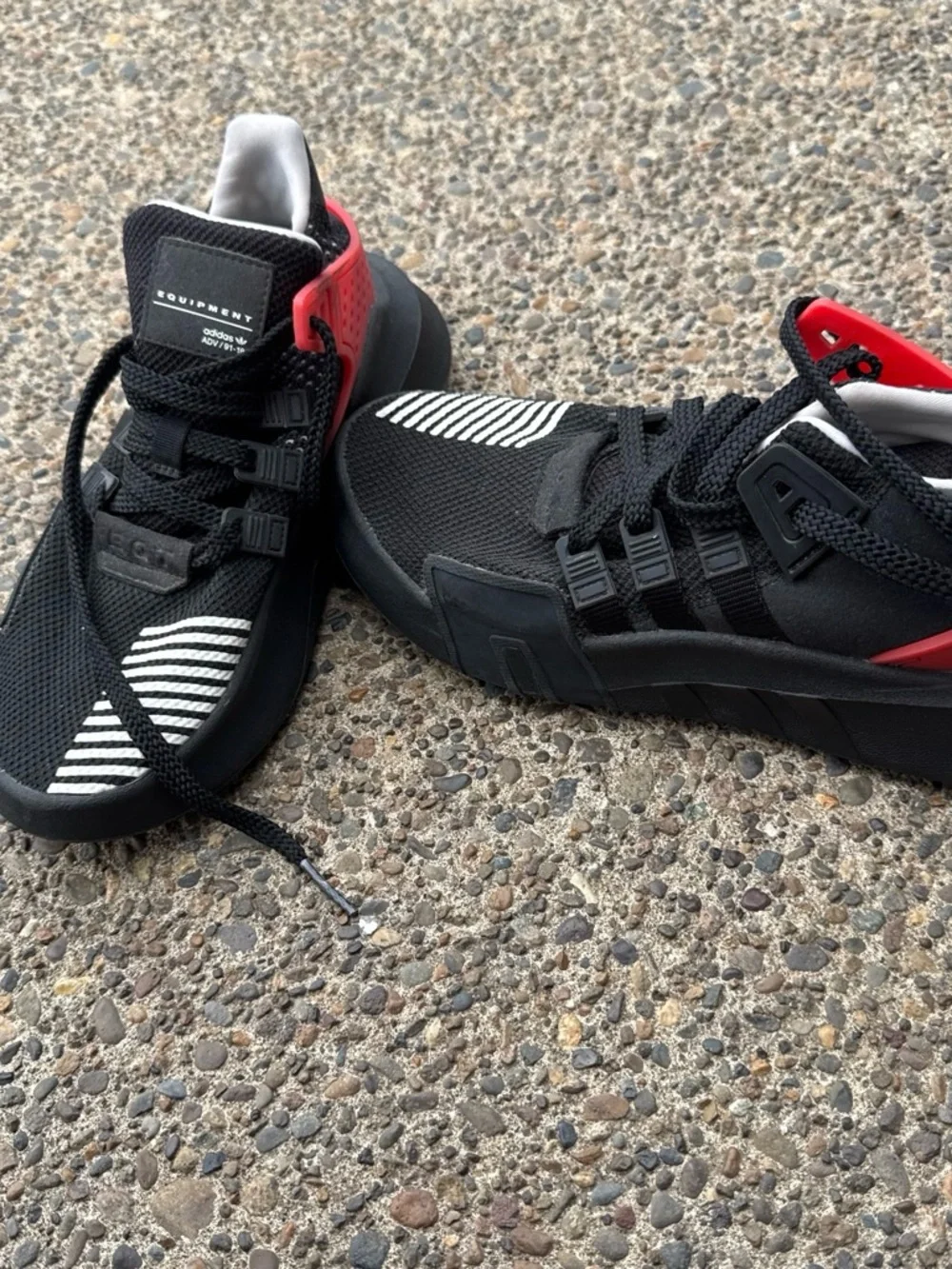 adidas  Black White Red Men's Sneakers